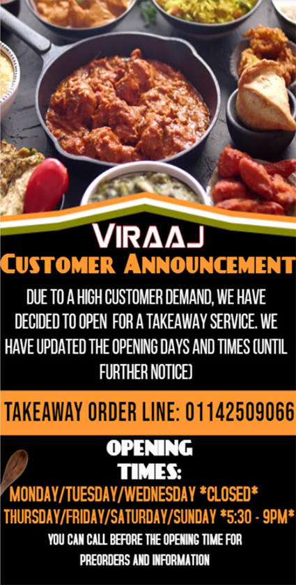 Now re-open takeaway only